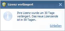 Emsisoft Anti-Malware Lizenzverlängerung Popup