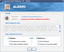 Malware-IDS Alarm Meldung