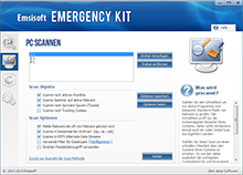 Emsisoft Free Emergency Kit - Eigener Scan