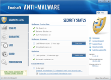Screenshot: Security Status