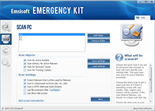 Emsisoft Free Emergency Kit - Custom Scan