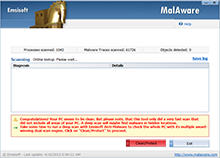 Emsisoft MalAware - Scan complete