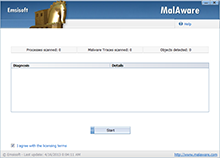 Emsisoft MalAware - Start