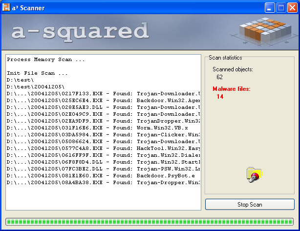 Screenshot of a-squared Free 1.6.5