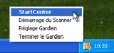 Screenshot: Le Gardien d'arrière-plan dans la barre des tâches