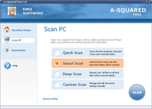 Auswahl der Scan Methode