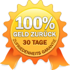 30 Tage Geld-Zurück - Zufriedenheits-Garantie - ohne Fragen