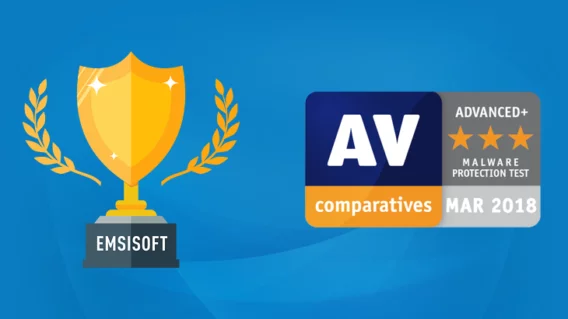 Emsisoft erreicht Spitzenwertungen im Malware-Test von AV-Comparatives Emsisoft Receives Top Award in AV-Comparatives Malware Test