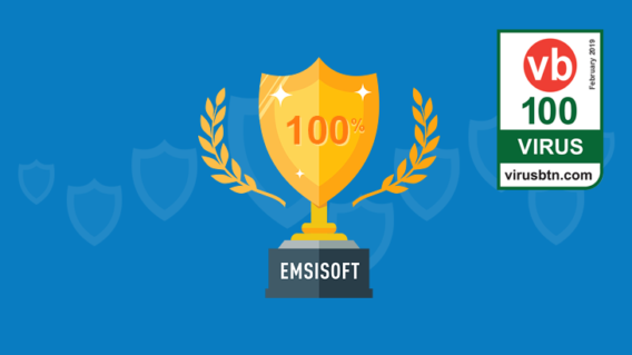 Emsisoft Anti-Malware awarded VB100 in February 2019 tests