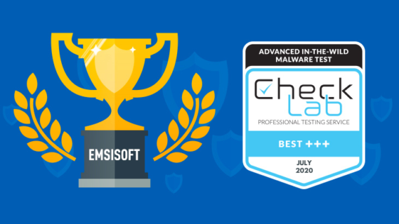 Emsisoft erreicht 100 % im „Advanced in the Wild“-Test von CheckLab EMSISOFT CHECKLAB JULY 2020