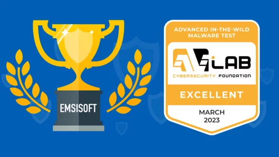 Emsisoft Business Security im März 2023 von der AVLab Cybersecurity Foundation mit „Excellent“ ausgezeichnet