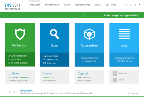 Emsisoft Anti-Malware 9