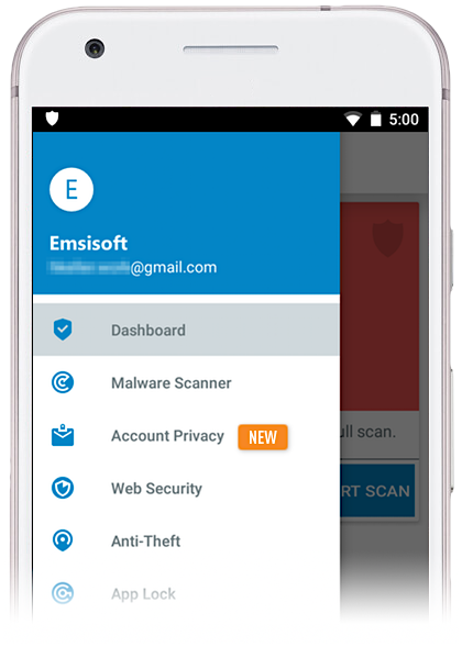 NEW in Emsisoft Mobile Security: Account Privacy, Android Wear and more