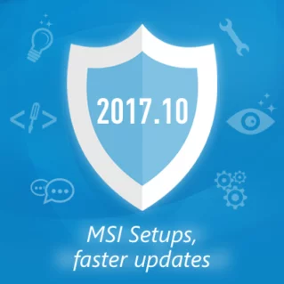 New in 2017.10: MSI setups, faster updates, improved Windows integration 2017-10-update-feature