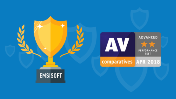 Emsisoft scores “Advanced” rating in new AV-Comparatives Performance Test
