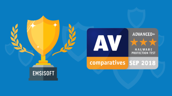 Emsisoft Anti-Malware receives Advanced+ Award in latest AV-Comparatives test