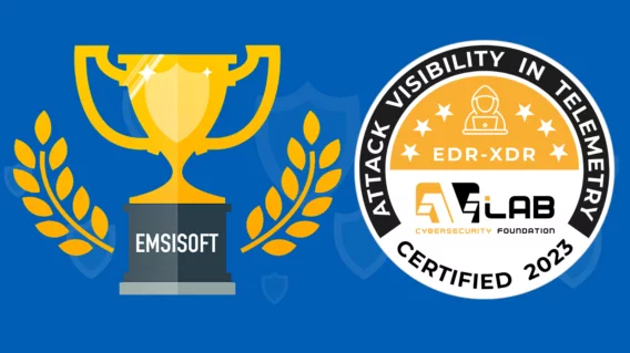 Emsisoft EDR earns certification in March 2023 tests by AVLab AVLab EDR certification