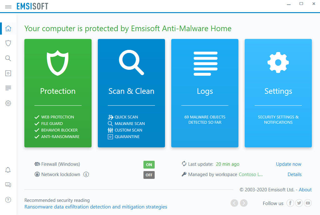 Emsisoft - Anti-Malware-Endpunktsicherheit für Unternehmen